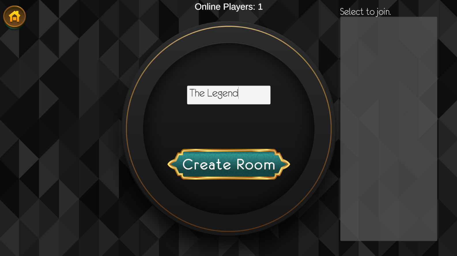 Create an online multiplayer room in Chess Master League