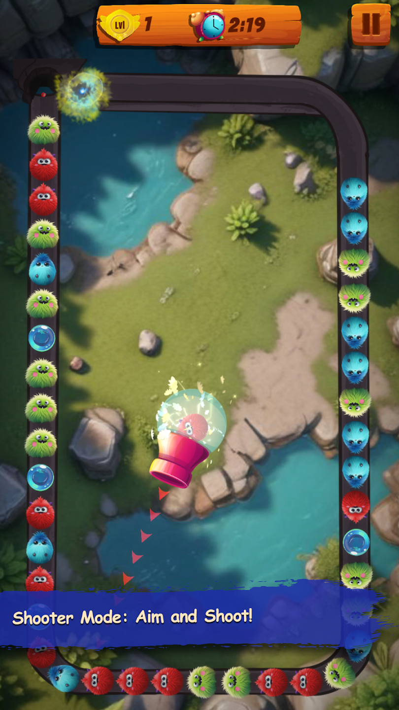 Googoolies shooter mode gameplay